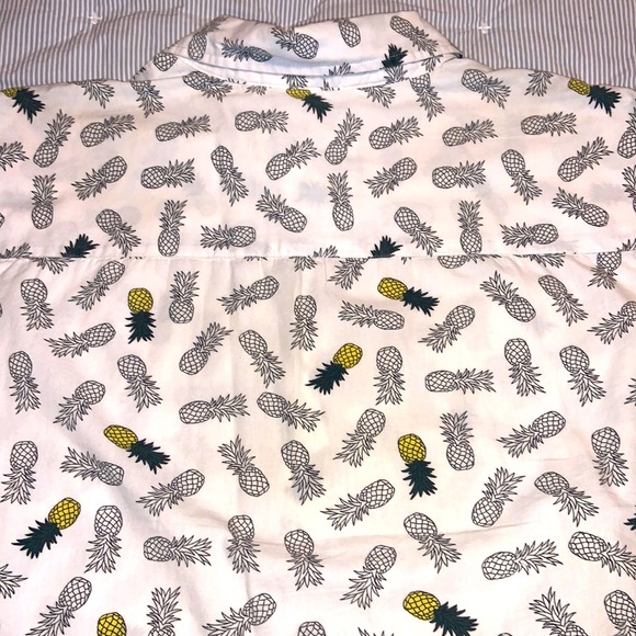 VSTR Pineapple pattern short sleeve button down shirt - Picture 10 of 11